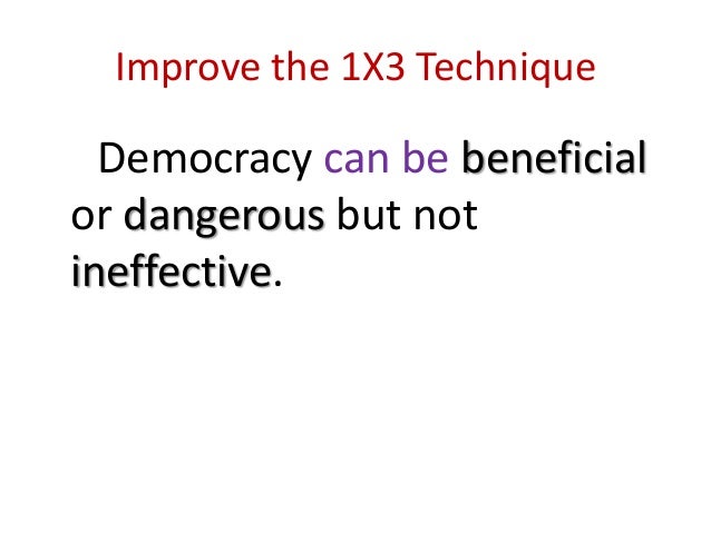 good thesis statement democracy